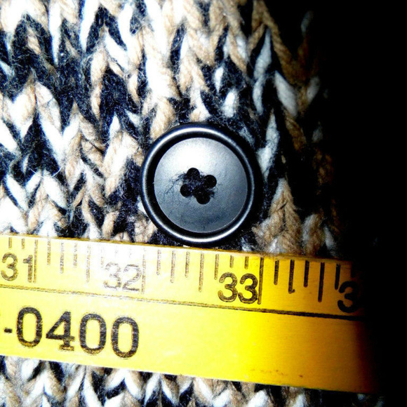 Handmade Chunky Knit Cardigan Sweater size S - Picture 6 of 8